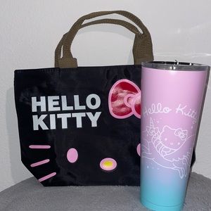 Sanrio Hello Kitty Vacuum insulated Stainless Steel tumbler-splash proof lid.